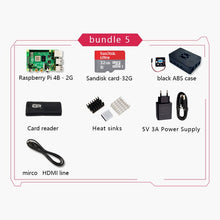 Load image into Gallery viewer, Official Original Raspberry Pi 4 Model B Development Board Kit RAM 2G 4G 8G 4 Core CPU 1.5Ghz 3 Speeder Than Pi 3B+