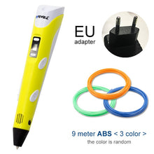 Load image into Gallery viewer, Myriwell 3D Pen DIY 3D Printer Pen Drawing Pens 3d Printing Best for Kids With ABS Filament 1.75mm Christmas Birthday Gift
