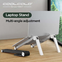 Load image into Gallery viewer, COOLCOLD Lightweight Laptop Cooling Stand Plastic Vertical Laptop Stand Foldable Tablet Stand Bracket Laptop Holder for MacBook