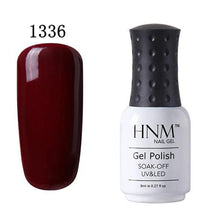 Load image into Gallery viewer, HNM 8ml UV Gel Nail Polish Soak Off Gel Polish 58 Colors GelLak Hybrid Varnish Semi Permanent Gelpolish Lucky Enamel Gel ink