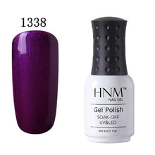 Load image into Gallery viewer, HNM 8ml UV Gel Nail Polish Soak Off Gel Polish 58 Colors GelLak Hybrid Varnish Semi Permanent Gelpolish Lucky Enamel Gel ink