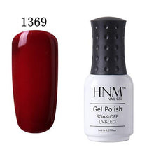 Load image into Gallery viewer, HNM 8ml UV Gel Nail Polish Soak Off Gel Polish 58 Colors GelLak Hybrid Varnish Semi Permanent Gelpolish Lucky Enamel Gel ink