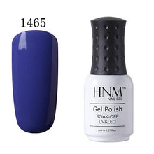 Load image into Gallery viewer, HNM 8ml UV Gel Nail Polish Soak Off Gel Polish 58 Colors GelLak Hybrid Varnish Semi Permanent Gelpolish Lucky Enamel Gel ink