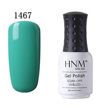 Load image into Gallery viewer, HNM 8ml UV Gel Nail Polish Soak Off Gel Polish 58 Colors GelLak Hybrid Varnish Semi Permanent Gelpolish Lucky Enamel Gel ink