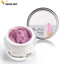 Load image into Gallery viewer, Venalisa 15ml nail art french nail DIY gum poly gel clear natural camouflage color fibreglass hard jelly builder nail extend gel