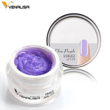 Load image into Gallery viewer, Venalisa 15ml nail art french nail DIY gum poly gel clear natural camouflage color fibreglass hard jelly builder nail extend gel