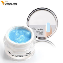 Load image into Gallery viewer, Venalisa 15ml nail art french nail DIY gum poly gel clear natural camouflage color fibreglass hard jelly builder nail extend gel