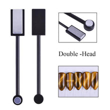 Load image into Gallery viewer, Full beauty Double-end Cat Eye Magnet Stick 3D Magic Effect Gel Polish Varnish Line Stripe Charms Nail Magnetic Tools CH537-1