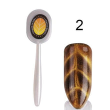 Load image into Gallery viewer, Full beauty Double-end Cat Eye Magnet Stick 3D Magic Effect Gel Polish Varnish Line Stripe Charms Nail Magnetic Tools CH537-1
