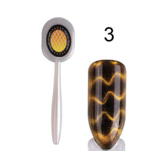 Load image into Gallery viewer, Full beauty Double-end Cat Eye Magnet Stick 3D Magic Effect Gel Polish Varnish Line Stripe Charms Nail Magnetic Tools CH537-1