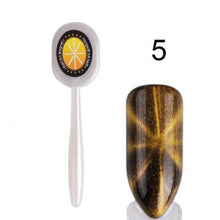 Load image into Gallery viewer, Full beauty Double-end Cat Eye Magnet Stick 3D Magic Effect Gel Polish Varnish Line Stripe Charms Nail Magnetic Tools CH537-1