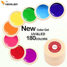 Load image into Gallery viewer, Venalisa color Gel Paint uv Nail Gel Soak Off Nail Art led nail lacquer 180 colors glitter nail rainbow Painting Gel