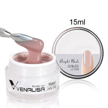 Load image into Gallery viewer, Venalisa 15ml nail art french nail DIY gum poly gel clear natural camouflage color fibreglass hard jelly builder nail extend gel