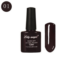 Load image into Gallery viewer, LILY ANGEL Nail Art Design Manicure 110 Color 7.3Ml Soak Off Enamel 2018 New Gel Polish LED UV Gel Nail Polish Lacquer 1-38