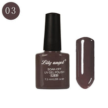 Load image into Gallery viewer, LILY ANGEL Nail Art Design Manicure 110 Color 7.3Ml Soak Off Enamel 2018 New Gel Polish LED UV Gel Nail Polish Lacquer 1-38
