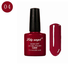 Load image into Gallery viewer, LILY ANGEL Nail Art Design Manicure 110 Color 7.3Ml Soak Off Enamel 2018 New Gel Polish LED UV Gel Nail Polish Lacquer 1-38