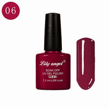 Load image into Gallery viewer, LILY ANGEL Nail Art Design Manicure 110 Color 7.3Ml Soak Off Enamel 2018 New Gel Polish LED UV Gel Nail Polish Lacquer 1-38