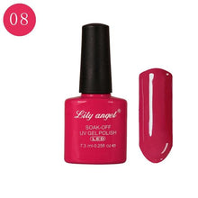 Load image into Gallery viewer, LILY ANGEL Nail Art Design Manicure 110 Color 7.3Ml Soak Off Enamel 2018 New Gel Polish LED UV Gel Nail Polish Lacquer 1-38