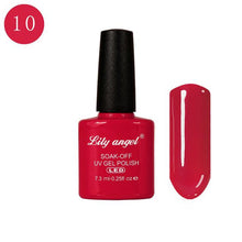 Load image into Gallery viewer, LILY ANGEL Nail Art Design Manicure 110 Color 7.3Ml Soak Off Enamel 2018 New Gel Polish LED UV Gel Nail Polish Lacquer 1-38