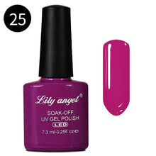 Load image into Gallery viewer, LILY ANGEL Nail Art Design Manicure 110 Color 7.3Ml Soak Off Enamel 2018 New Gel Polish LED UV Gel Nail Polish Lacquer 1-38