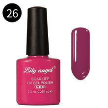 Load image into Gallery viewer, LILY ANGEL Nail Art Design Manicure 110 Color 7.3Ml Soak Off Enamel 2018 New Gel Polish LED UV Gel Nail Polish Lacquer 1-38