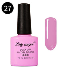Load image into Gallery viewer, LILY ANGEL Nail Art Design Manicure 110 Color 7.3Ml Soak Off Enamel 2018 New Gel Polish LED UV Gel Nail Polish Lacquer 1-38