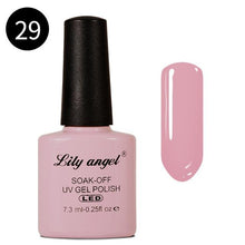 Load image into Gallery viewer, LILY ANGEL Nail Art Design Manicure 110 Color 7.3Ml Soak Off Enamel 2018 New Gel Polish LED UV Gel Nail Polish Lacquer 1-38