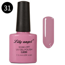 Load image into Gallery viewer, LILY ANGEL Nail Art Design Manicure 110 Color 7.3Ml Soak Off Enamel 2018 New Gel Polish LED UV Gel Nail Polish Lacquer 1-38