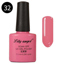 Load image into Gallery viewer, LILY ANGEL Nail Art Design Manicure 110 Color 7.3Ml Soak Off Enamel 2018 New Gel Polish LED UV Gel Nail Polish Lacquer 1-38