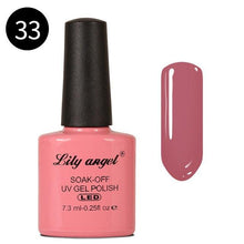 Load image into Gallery viewer, LILY ANGEL Nail Art Design Manicure 110 Color 7.3Ml Soak Off Enamel 2018 New Gel Polish LED UV Gel Nail Polish Lacquer 1-38