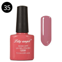 Load image into Gallery viewer, LILY ANGEL Nail Art Design Manicure 110 Color 7.3Ml Soak Off Enamel 2018 New Gel Polish LED UV Gel Nail Polish Lacquer 1-38