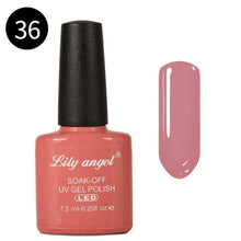 Load image into Gallery viewer, LILY ANGEL Nail Art Design Manicure 110 Color 7.3Ml Soak Off Enamel 2018 New Gel Polish LED UV Gel Nail Polish Lacquer 1-38