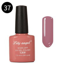 Load image into Gallery viewer, LILY ANGEL Nail Art Design Manicure 110 Color 7.3Ml Soak Off Enamel 2018 New Gel Polish LED UV Gel Nail Polish Lacquer 1-38