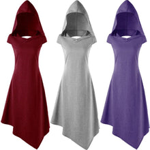 Load image into Gallery viewer, KANCOOLD dress Novelty fashion Women Summer Casual Asymmetrical Dress Hollow Out Hooded Cut Out Midi dress women 2018jul20