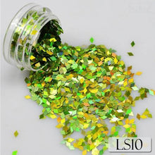 Load image into Gallery viewer, Full Beauty Laser Silver Gold Flakes Nail Art Sequins Colorful Glitter Paillette Rhombus Shape for DIY Craft Slider CHLS01-16