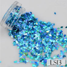 Load image into Gallery viewer, Full Beauty Laser Silver Gold Flakes Nail Art Sequins Colorful Glitter Paillette Rhombus Shape for DIY Craft Slider CHLS01-16