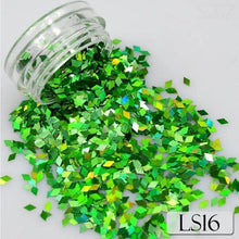 Load image into Gallery viewer, Full Beauty Laser Silver Gold Flakes Nail Art Sequins Colorful Glitter Paillette Rhombus Shape for DIY Craft Slider CHLS01-16