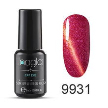 Load image into Gallery viewer, Inagla 8ML Cat Eye Series Long-lasting Gel Nail Polish Lacquer Manicure Soak Off Enamel UV Nail Polish Any1 Nail Art Design
