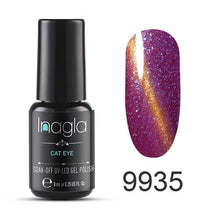 Load image into Gallery viewer, Inagla 8ML Cat Eye Series Long-lasting Gel Nail Polish Lacquer Manicure Soak Off Enamel UV Nail Polish Any1 Nail Art Design
