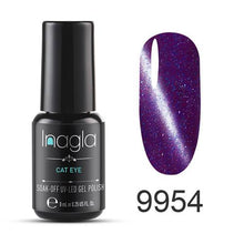 Load image into Gallery viewer, Inagla 8ML Cat Eye Series Long-lasting Gel Nail Polish Lacquer Manicure Soak Off Enamel UV Nail Polish Any1 Nail Art Design