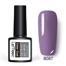 Load image into Gallery viewer, LEMOOC Glitter Gel Nail Polish 8ml Soak Off UV Gel 70 Colors Pure Color Nail Gel Varnish DIY Nail Art Manicure Nail Gel Lacquer