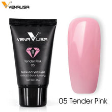 Load image into Gallery viewer, Venalisa nail art transparent clear camouflage color fibre glass hard jelly quick building nail extend gum acrylic poly gel