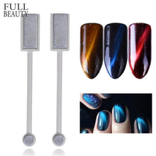 Load image into Gallery viewer, Full beauty Double-end Cat Eye Magnet Stick 3D Magic Effect Gel Polish Varnish Line Stripe Charms Nail Magnetic Tools CH537-1