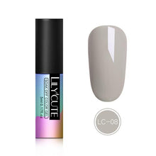 Load image into Gallery viewer, LILYCUTE 5ML Pink Nude Soak Off UV Gel Polish Purple Black White Nail Gel Long Lasting Pure Color Gel Nail Varnish Manicure
