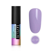 Load image into Gallery viewer, LILYCUTE 5ML Pink Nude Soak Off UV Gel Polish Purple Black White Nail Gel Long Lasting Pure Color Gel Nail Varnish Manicure