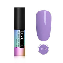 Load image into Gallery viewer, LILYCUTE 5ML Pink Nude Soak Off UV Gel Polish Purple Black White Nail Gel Long Lasting Pure Color Gel Nail Varnish Manicure