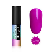 Load image into Gallery viewer, LILYCUTE 5ML Pink Nude Soak Off UV Gel Polish Purple Black White Nail Gel Long Lasting Pure Color Gel Nail Varnish Manicure