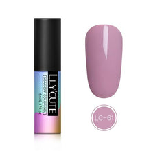 Load image into Gallery viewer, LILYCUTE 5ML Pink Nude Soak Off UV Gel Polish Purple Black White Nail Gel Long Lasting Pure Color Gel Nail Varnish Manicure
