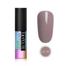 Load image into Gallery viewer, LILYCUTE 5ML Pink Nude Soak Off UV Gel Polish Purple Black White Nail Gel Long Lasting Pure Color Gel Nail Varnish Manicure