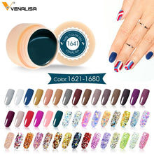 Load image into Gallery viewer, VENALISA Starry Painting Gel 180 Colors 5ml CANNI Pure Color Varnish Nail Art Salon Soak Off UV LED Nail Art Design Drawing Gel